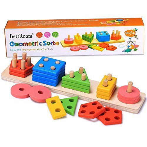 Geometric Shape Sorting & Stacking toys for kids