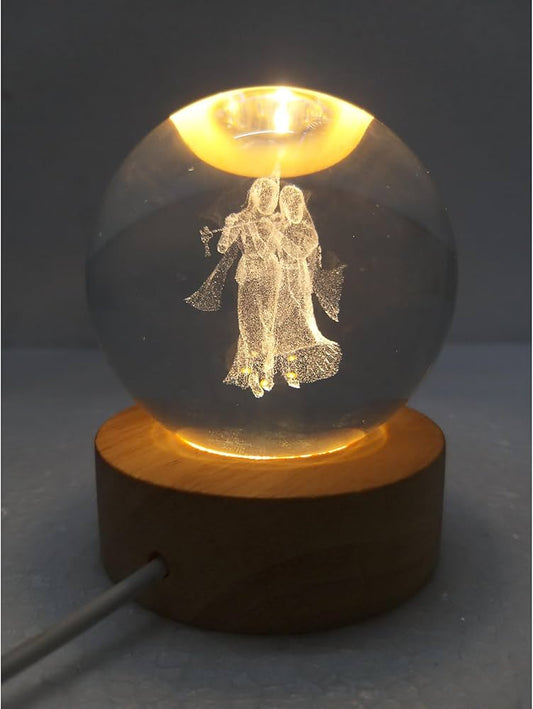 Lord Krishna ji Crystal ball lamp